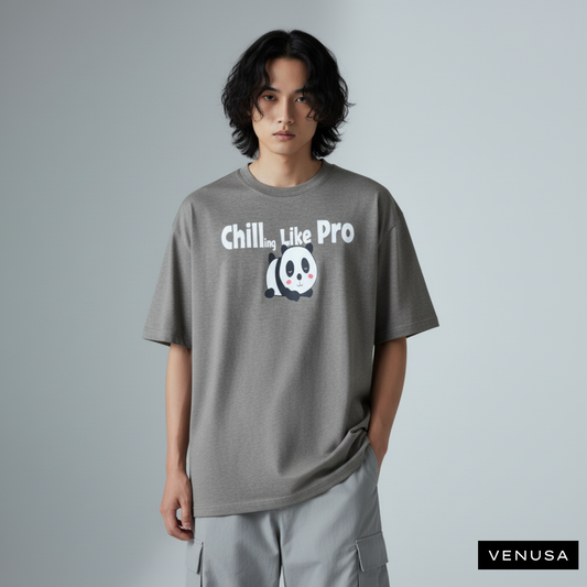 Chilling Like Pro - Oversized Cotton Tee (220 GSM)