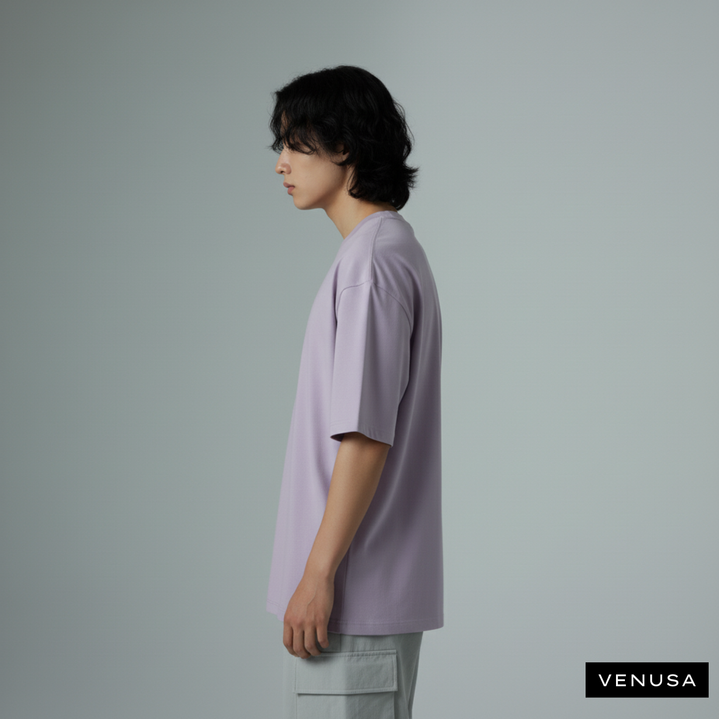 Hit me with some Coffee (Lavender) - Oversized Cotton Tee (220 GSM)