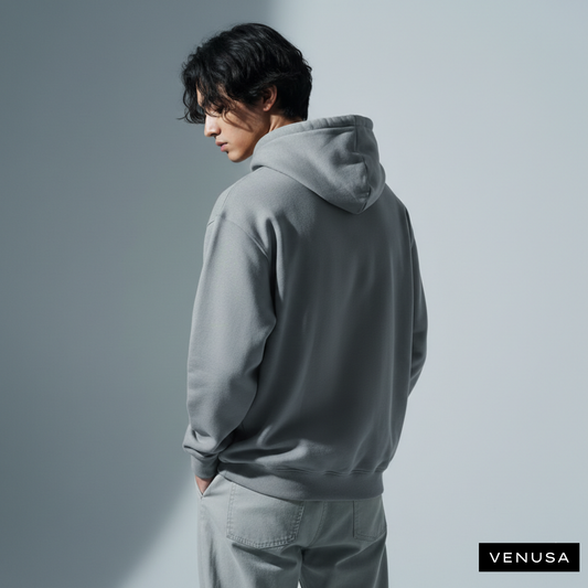 Plain Ash Grey | Venusa Hoodie | Ash Grey