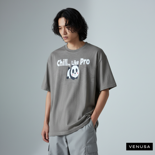Chilling Like Pro - Oversized Cotton Tee (220 GSM)