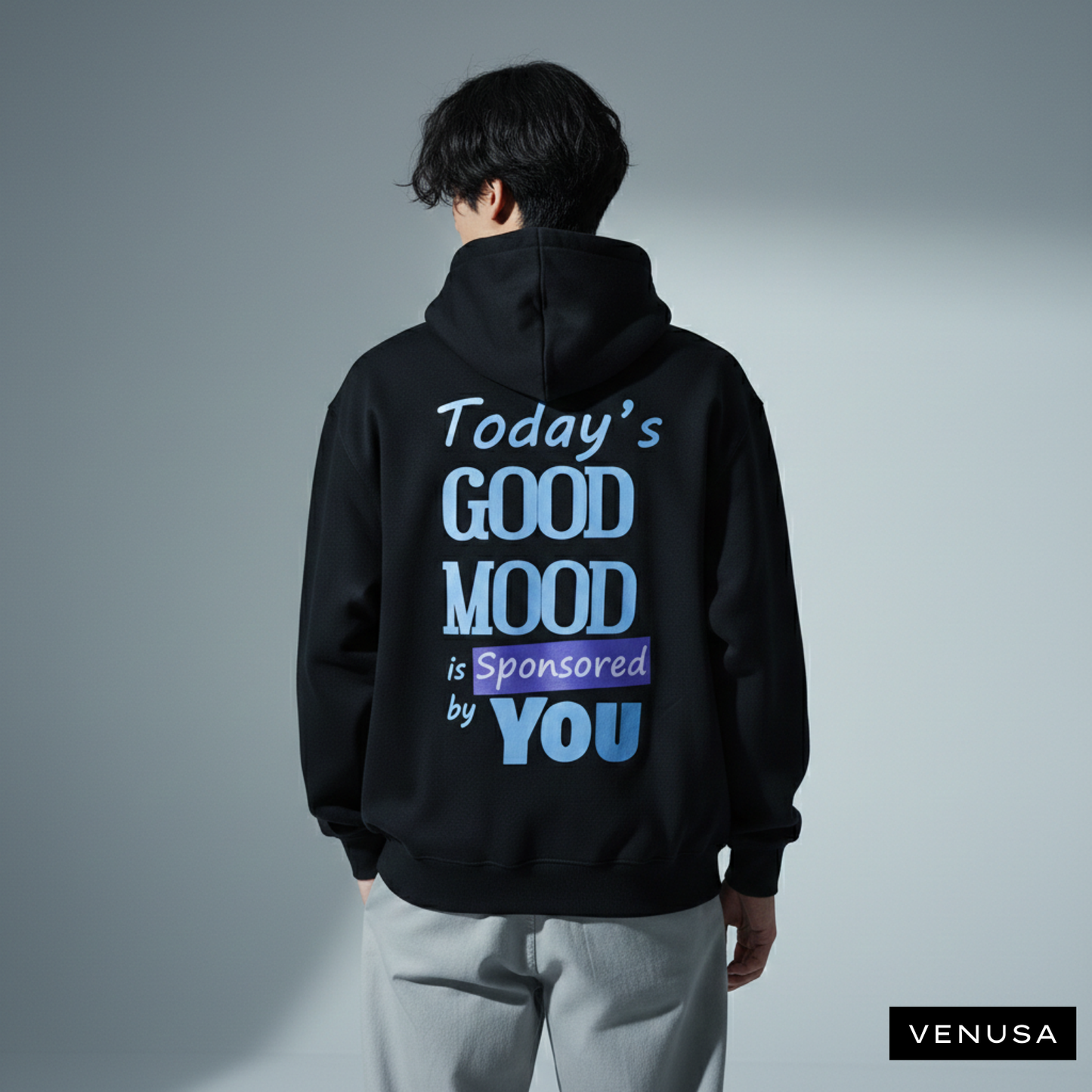 Good Mood | Venusa Hoodie | Black