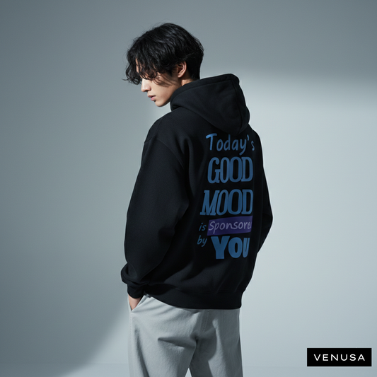 Good Mood | Venusa Hoodie | Black