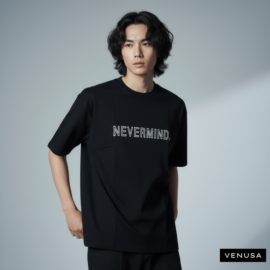 NEVERMIND. - Oversized Cotton Tee (220 GSM)