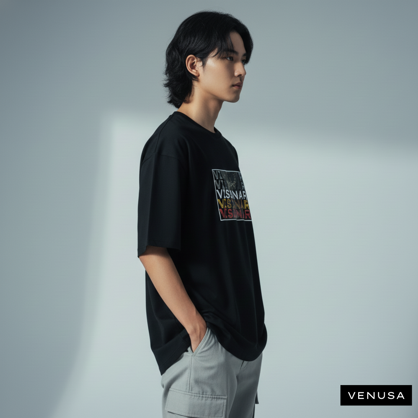 Visionary - Oversized Cotton Tee (220 GSM)